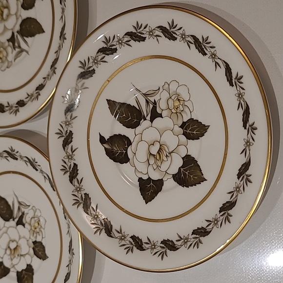 Vintage Royal worcester Bernina only saucer 6" set of 4 - Picture 3 of 3